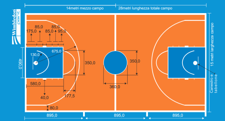 Campo da basket riduzione di scivolamento per pavimenti sportivi Campo da basket
