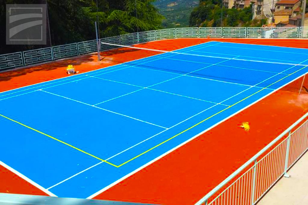 CAMPO DA TENNIS COLORE AZZURRO WIMBLEDON PAINT