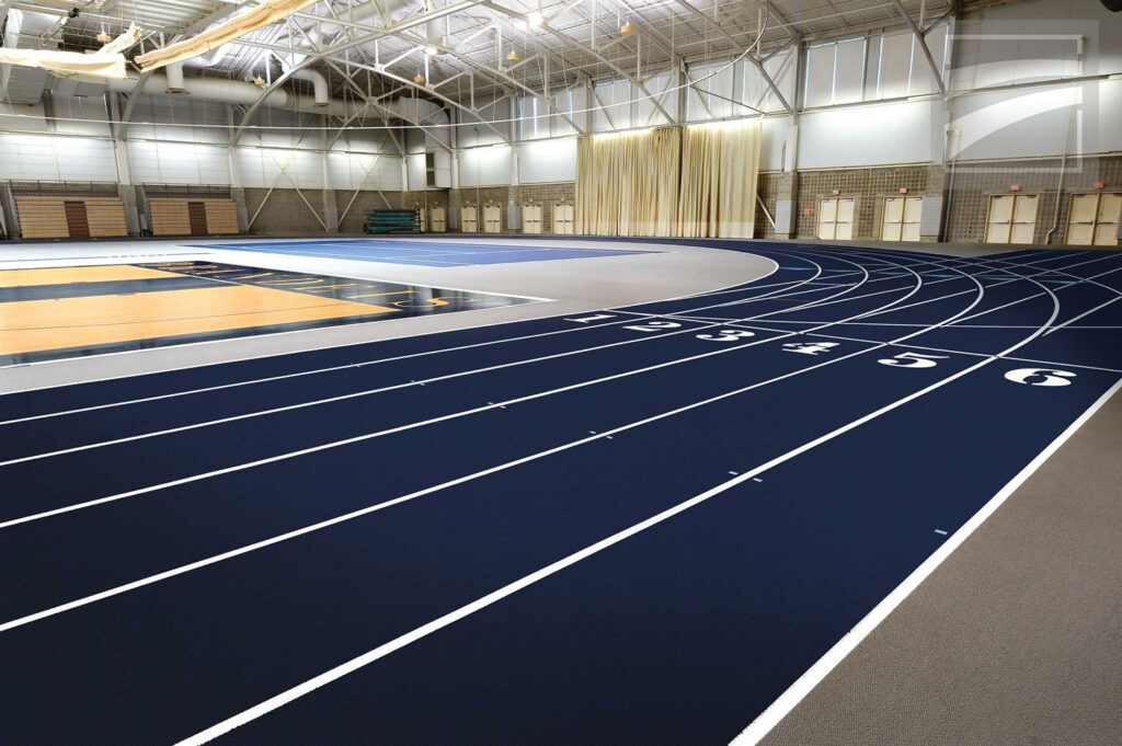 pista di atletica leggera con resine wimbledon paint