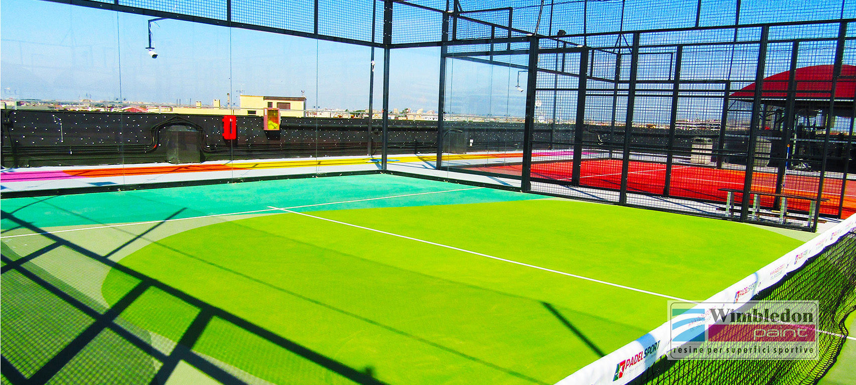 Resine sportive al caucciù Wimbledon Paint Pro per campi da padel