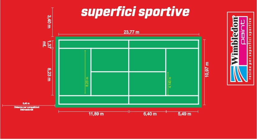 superficie sportiva tennis