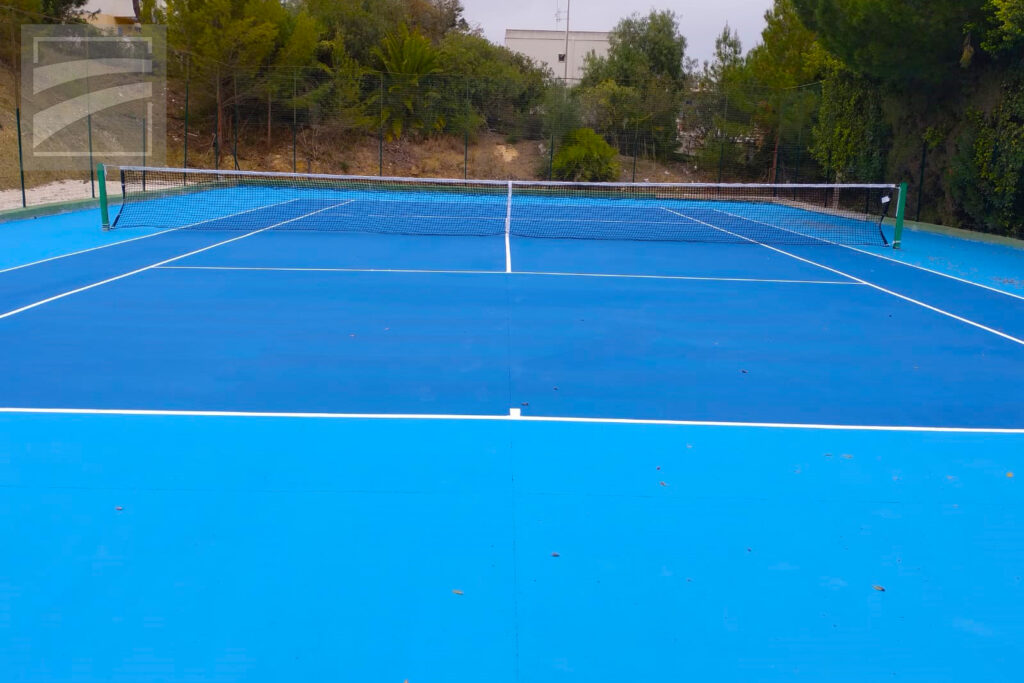 CAMPO DA TENNIS A SELLINUNTE TRAPANI IN WIMBLEDON PAINT