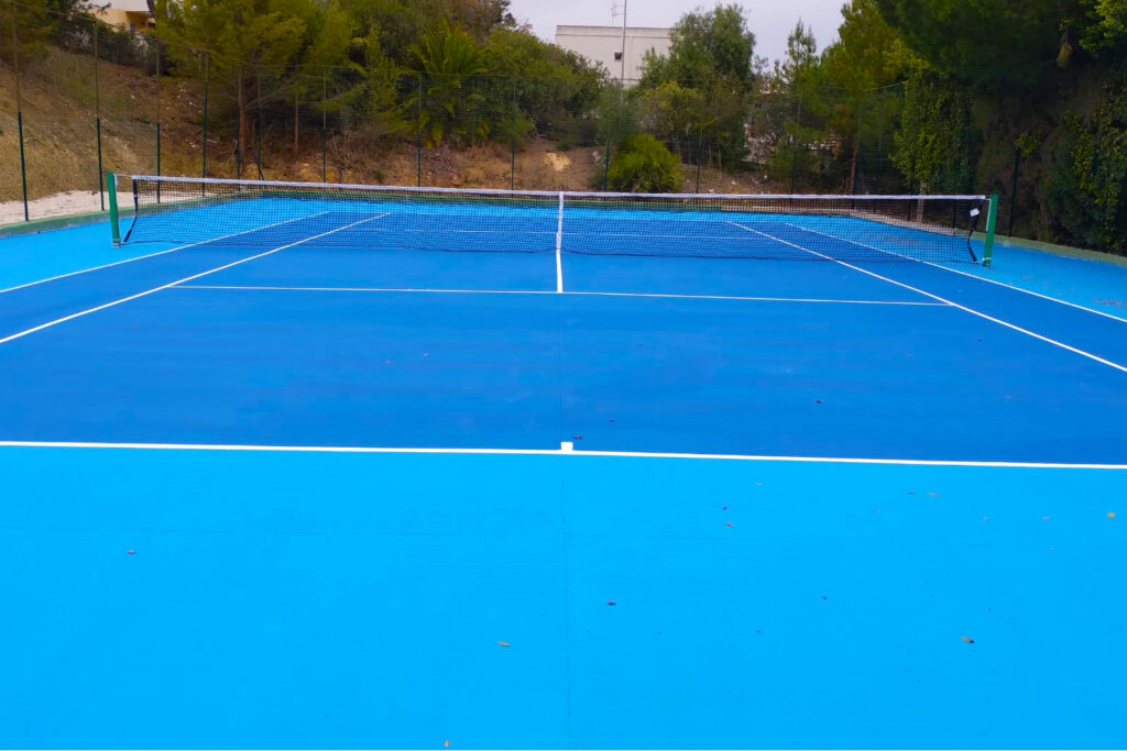 CAMPO DA TENNIS A SELLINUNTE TRAPANI IN WIMBLEDON PAINT