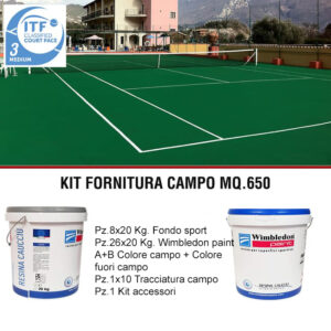 KIT RESINE SPORTIVE PER CAMPI DA TENNIS WIMBLEDON PAINT