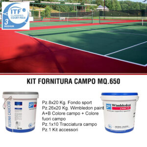 KIT RESINE SPORTIVE PER CAMPI DA TENNIS WIMBLEDON PAINT