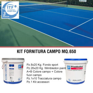 KIT RESINE SPORTIVE PER CAMPI DA TENNIS WIMBLEDON PAINT