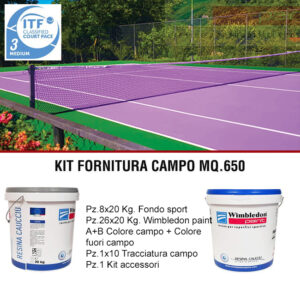 KIT RESINE SPORTIVE PER CAMPI DA TENNIS WIMBLEDON PAINT