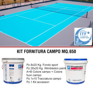 KIT RESINE SPORTIVE PER CAMPI DA TENNIS WIMBLEDON PAINT
