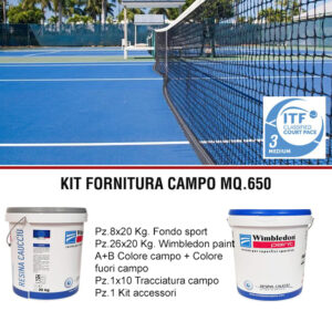 KIT RESINE SPORTIVE PER CAMPI DA TENNIS WIMBLEDON PAINT