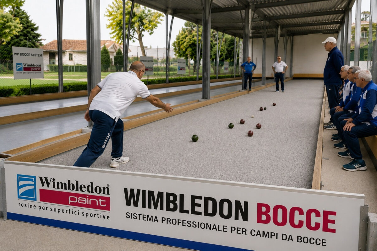 CAMPI DA BOCCE IN RESINA WIMBLEDON PAINT SISTEMA BOCCE SYSTEM
