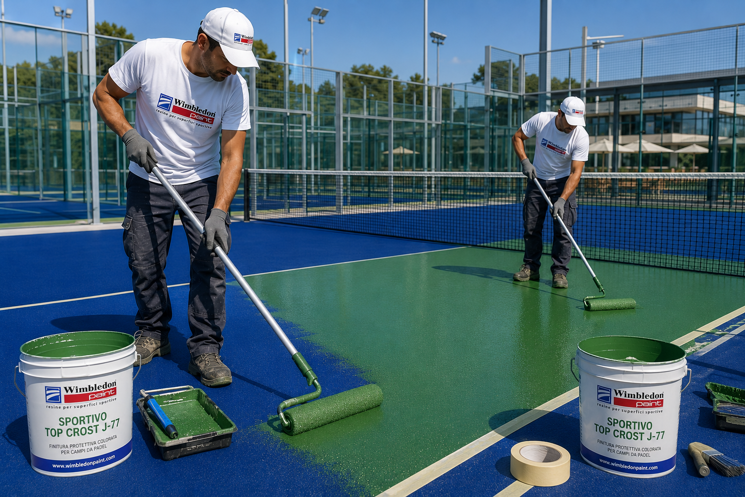 RESINE SPORTIVE PER CAMPI DA PADEL E PICKLEBALL WIMBLEDON PAINT