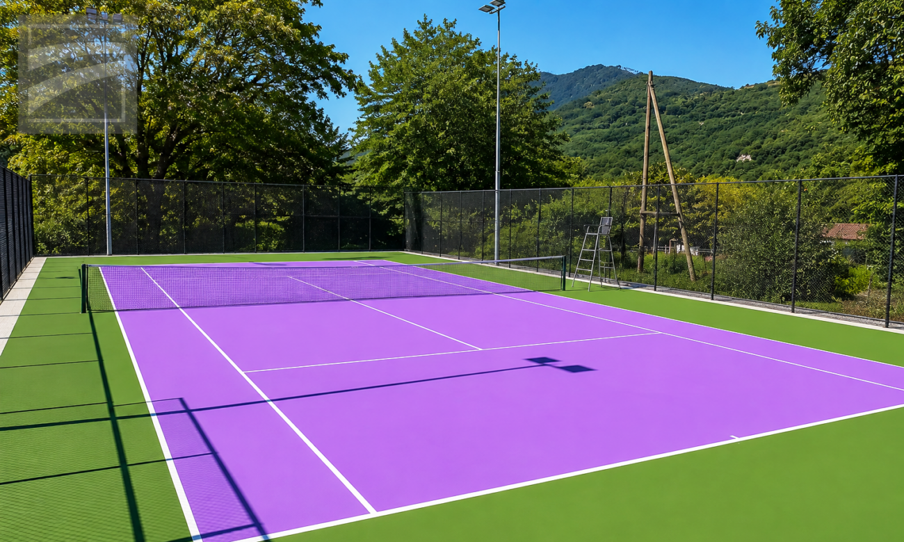 CAMPO DA TENNIS VIOLA WIMBLEDON PAINT