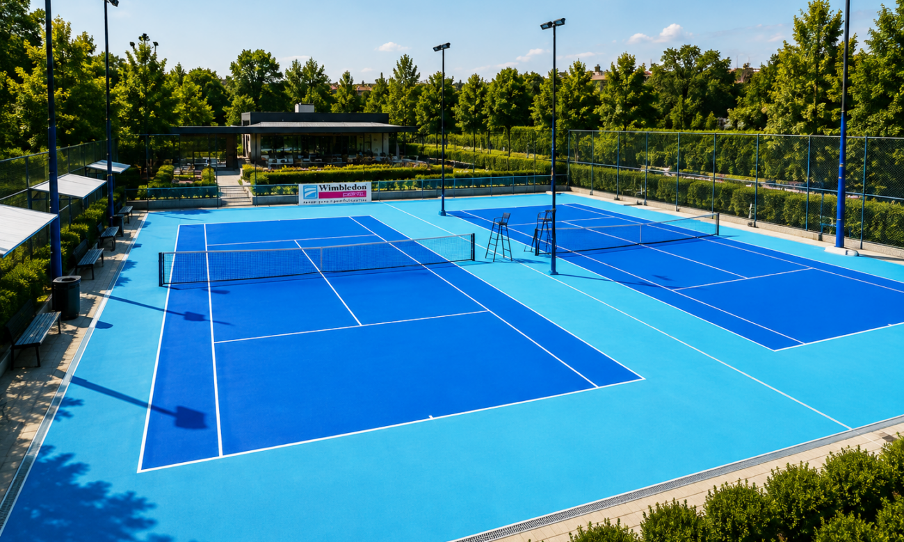 CAMPO DA TENNIS BLU BORG AZZURRO ERCOLANO