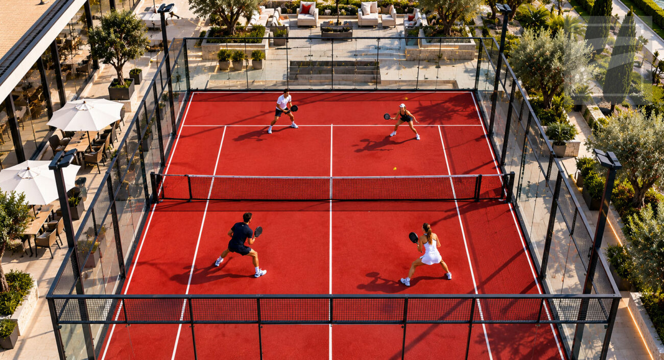 CAMPI DA PADEL CON RESINE WIMBLEDON PAINT