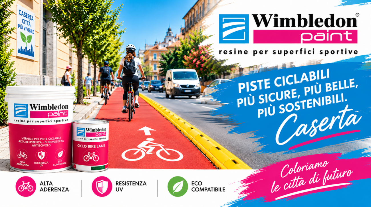 PISTA CICLABILE CITTA' DI CASERTA WIMBLEDON PAINT CICLO